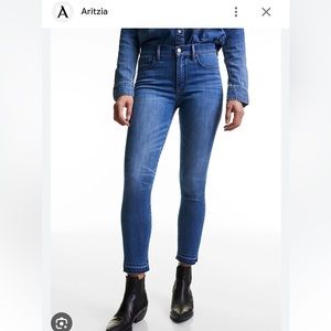 Denim Forum The Nico Mid Rise skinny crop